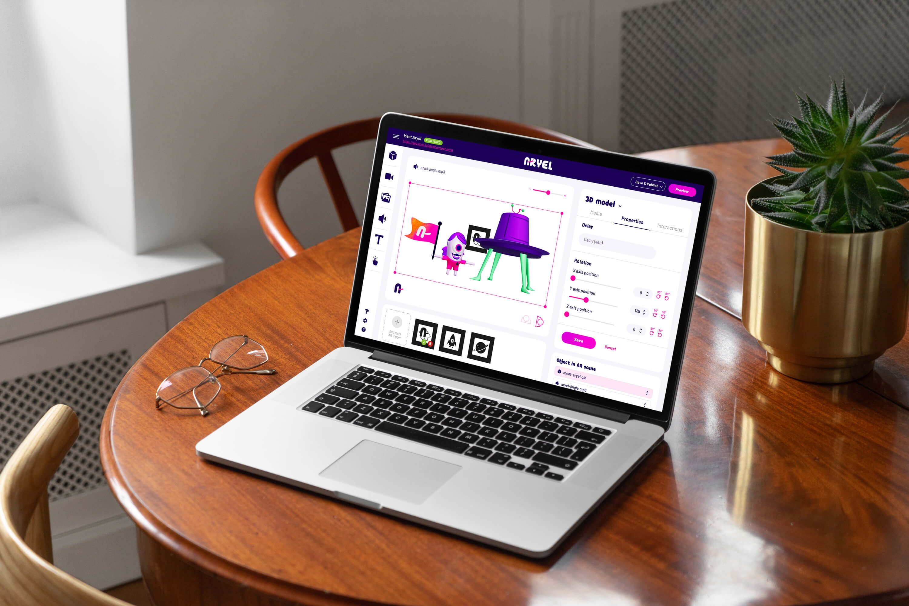 Aryel piattaforma desktop