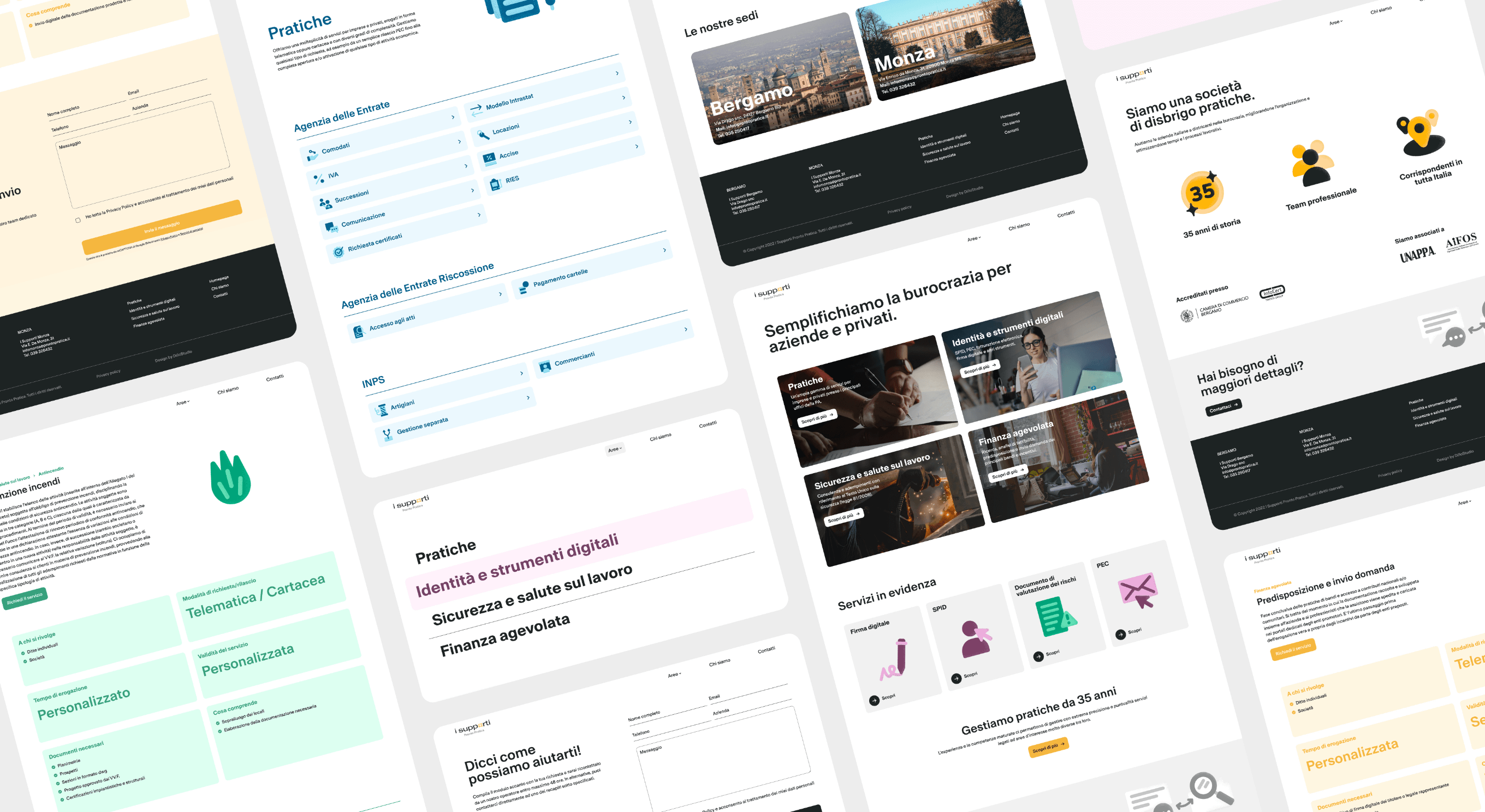 layout sito web