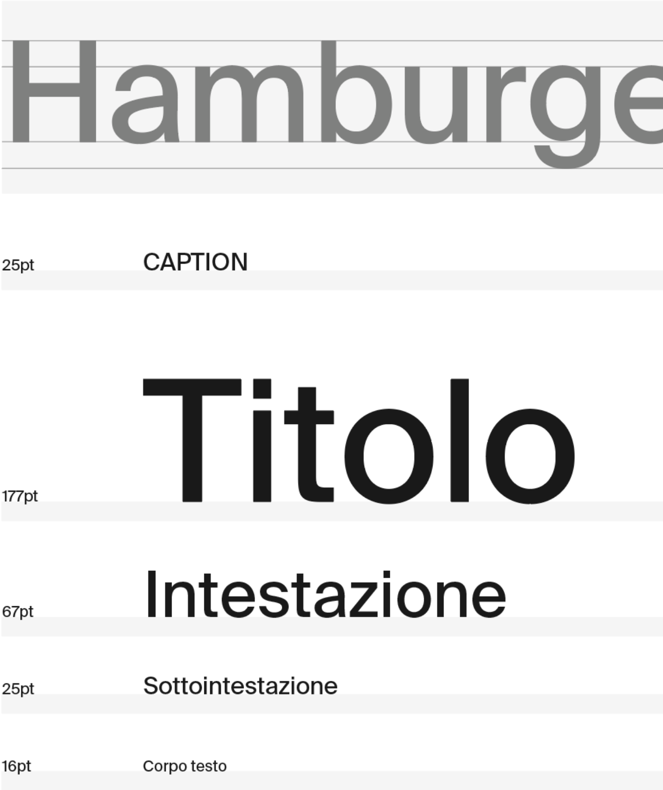 Use of typography