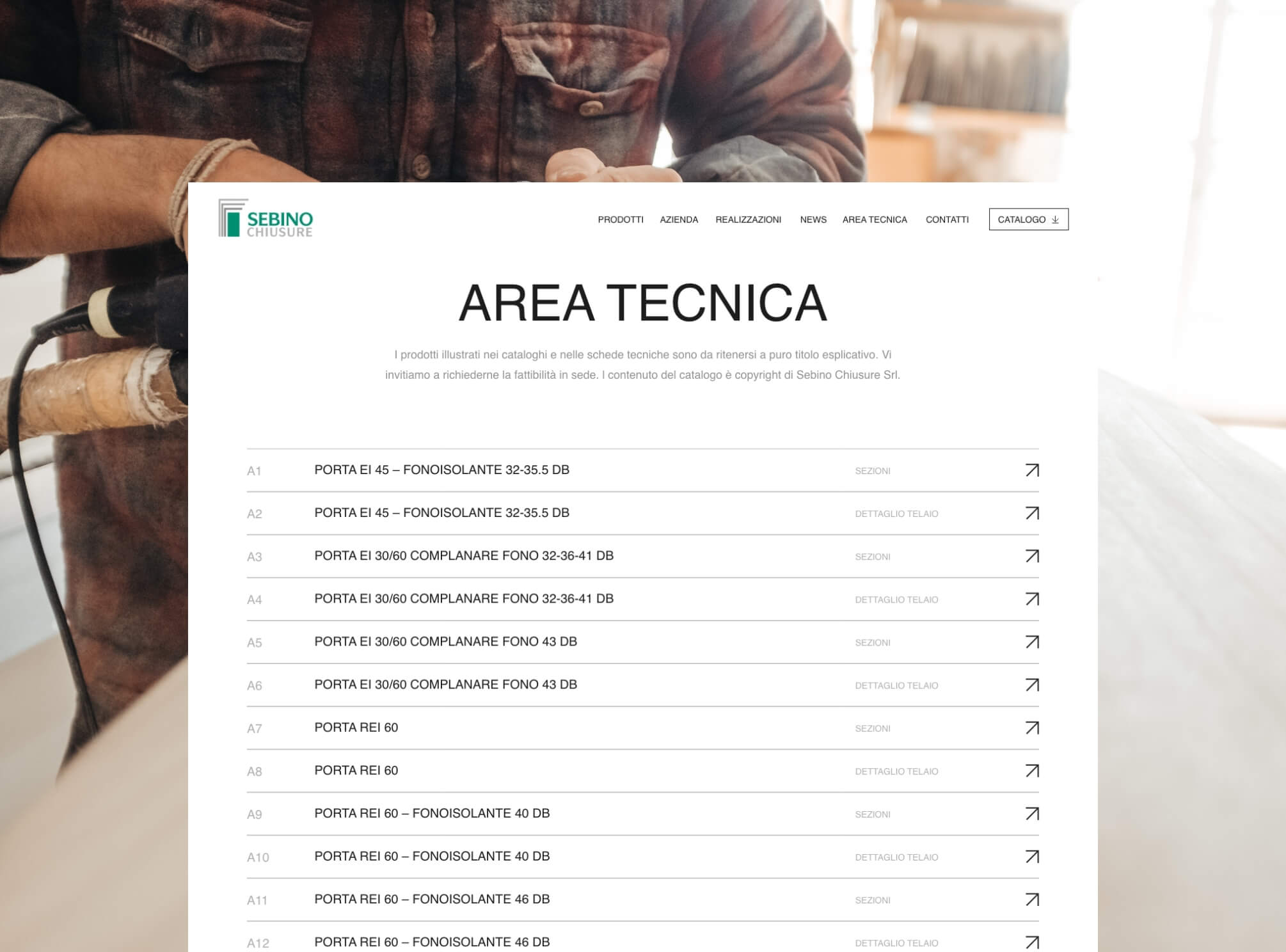 Sebino Chiusure area tecnica