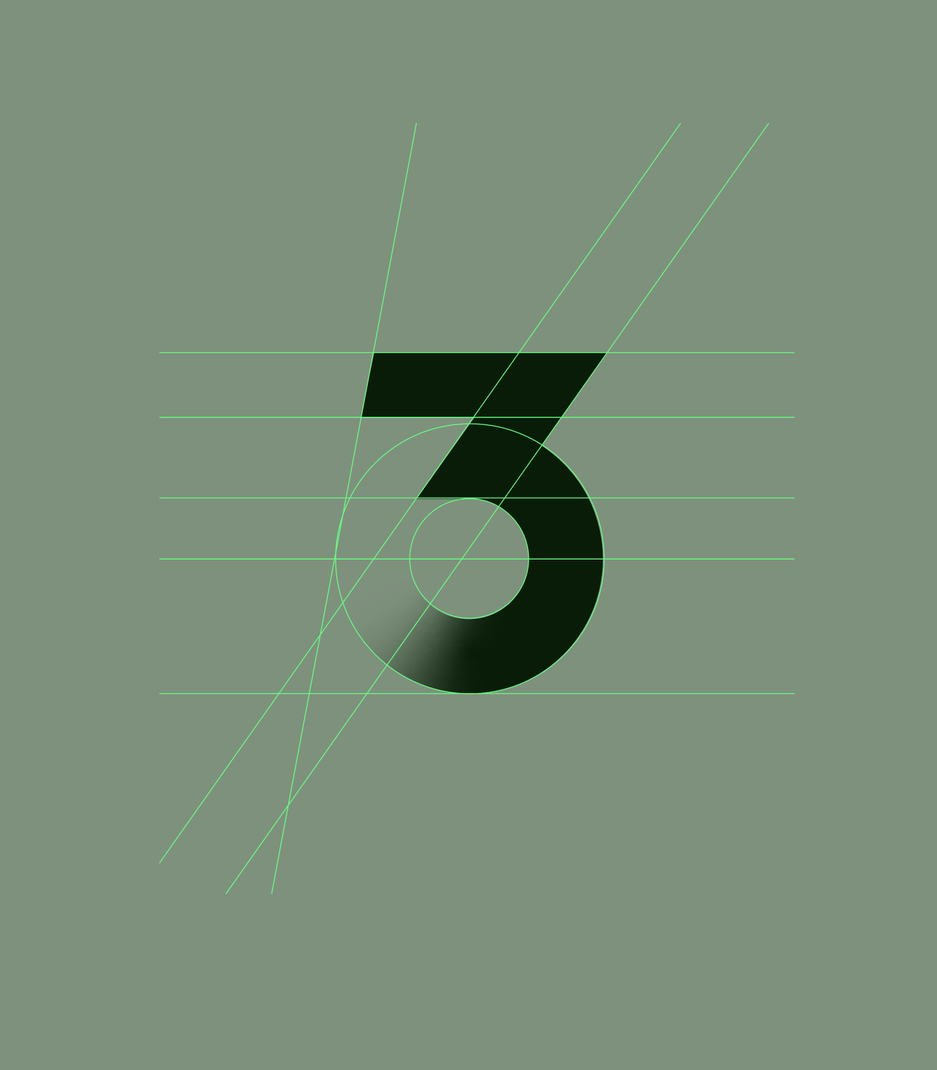 THE3IRON logo construction