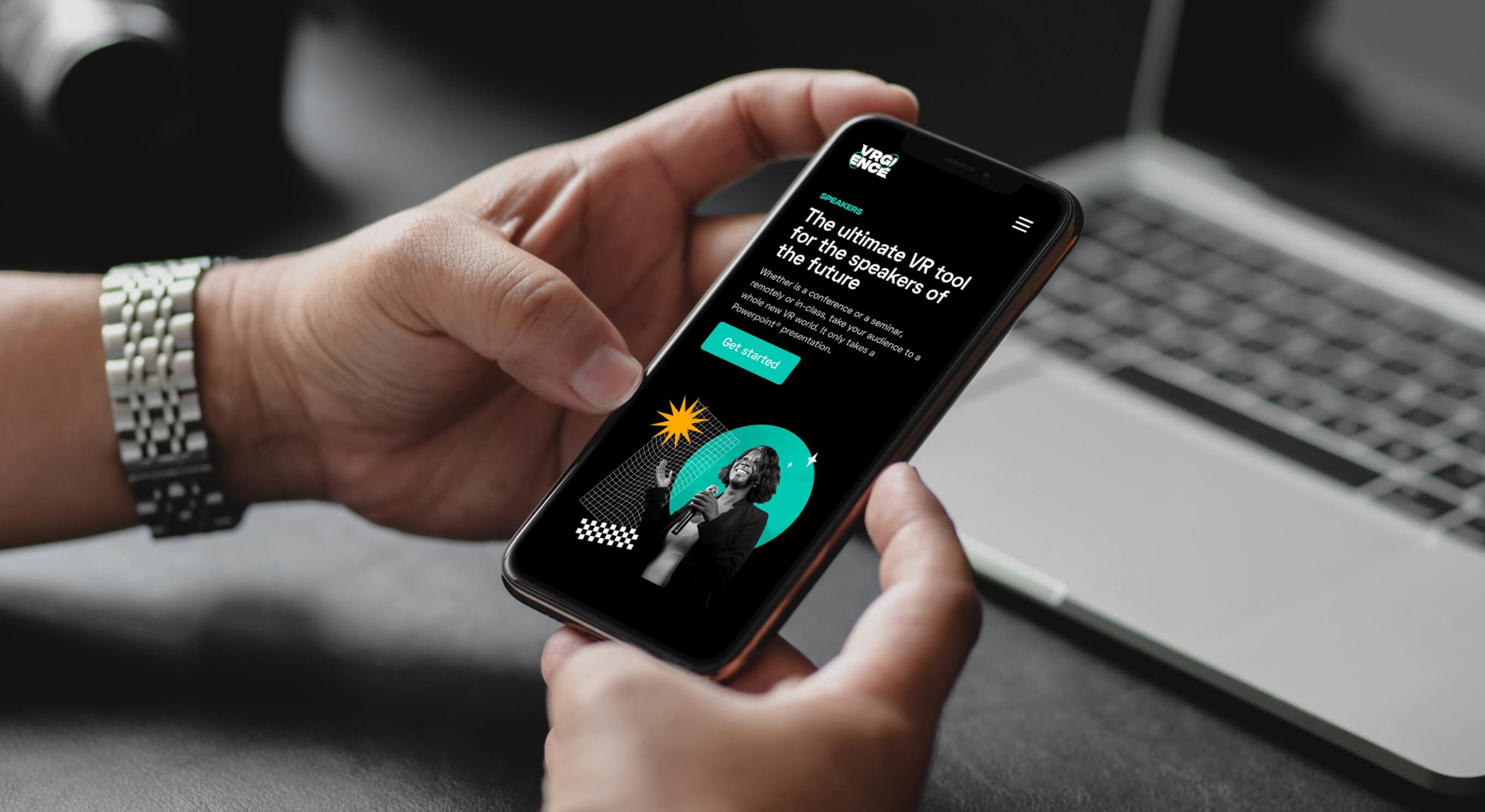 VRGENCE website mobile